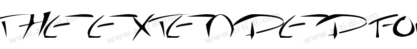 THE EXTEN DED FONT字体转换